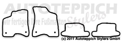 Schnittmuster Fussmatten VW Lupo_6E_Halter_FSBS_98-05 Das Schnittmuster für Fussmatten VW Lupo_6E_Halter_FSBS_98-05