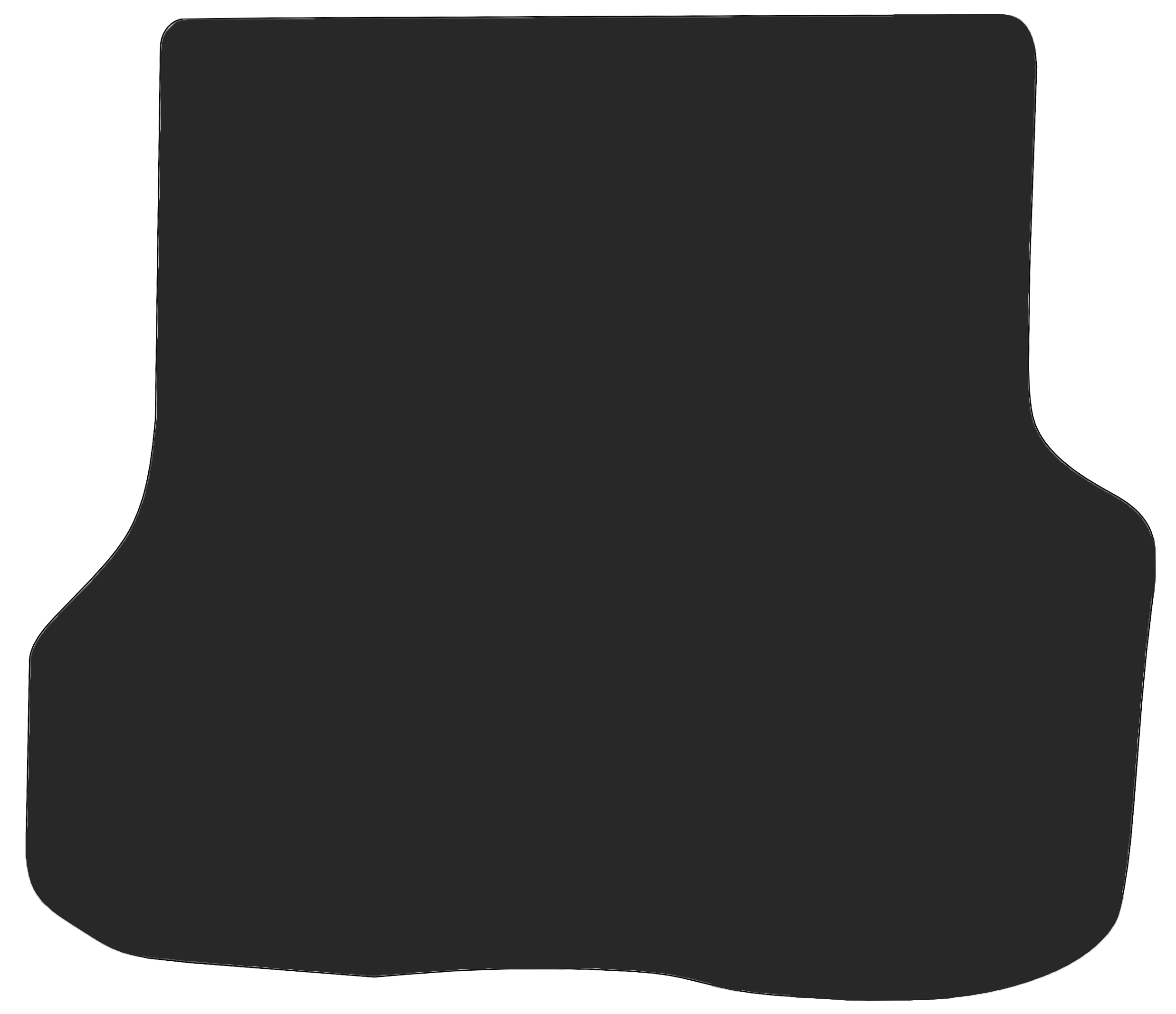 Kofferraumteppich VW Golf3-Variant Eine Kofferraummatte in schwarz für VW Golf3-Variant