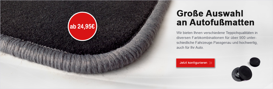 slider_home_1 Griósse Auswahl Eine Fussmatten Ecke mit dem Hinweis einer grossen Auswahl an Automatten.