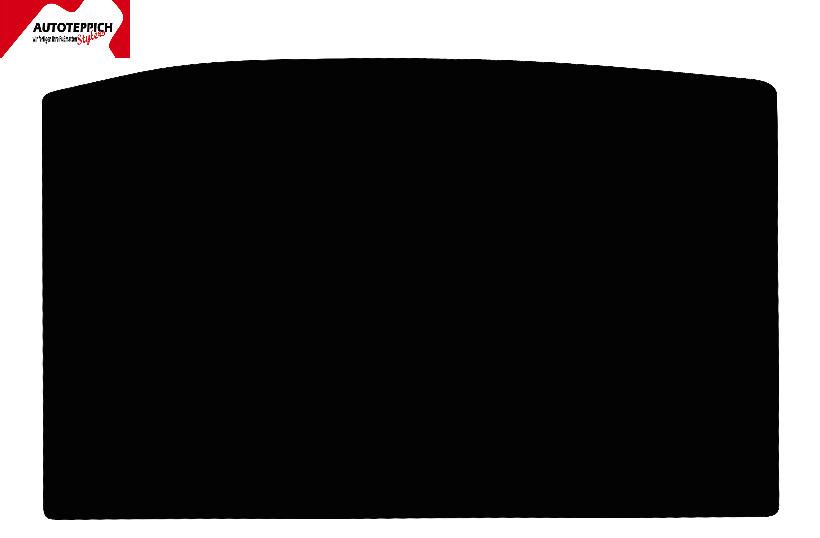 Kofferraumteppich VW Golf Plus Eine Kofferraummatte in schwarz für VW Golf Plus