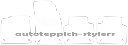 Schnittmuster Fussmatten VW Toureg3 Das Schnittmuster für Fussmatten VW Touareg3