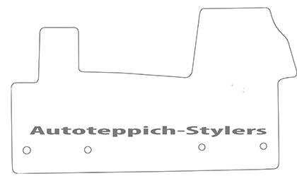 Schnittmuster Fussmatten VW T7-1tlg-gerade Das Schnittmuster für Fussmatten VW T7-1tlg-gerade