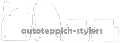 Schnittmuster Fussmatten VW T-Cross_ Das Schnittmuster für Fussmatten VW T-Cross_