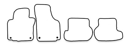 Schnittmuster Fussmatten VW Golf_6_Cabrio_bj2011bis Das Schnittmuster für Fussmatten VW Golf_Cabrio-bj2011bis